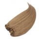 Clip in maxi set 73cm pravé ľudské vlasy - REMY 280g - svetlo hnedá