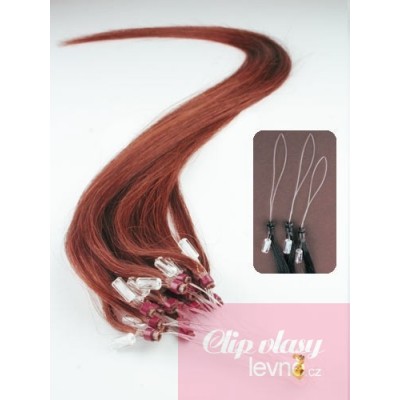 Vlasy pre metódu Micro Ring / Easy Loop 40cm - medená