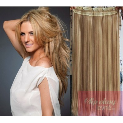 Clip in REMY vlasový pás 43cm rovný - prírodný/svetlejšie blond