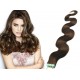 Vlnité vlasy pro metodu TapeX / Tape Hair / Tape IN 50cm - středně hnědé