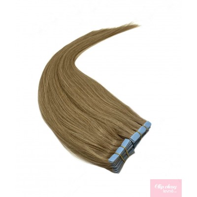 Vlasy pro metodu Invisible Tape / TapeX / Tape Hair / Tape IN 50cm - prírodná blond