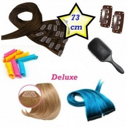 Clip in deluxe balíček – clip maxi set 73cm REMY pravé lidské