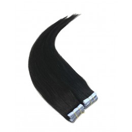 Vlasy pro metodu Invisible Tape / TapeX / Tape Hair / Tape IN 50cm - černé